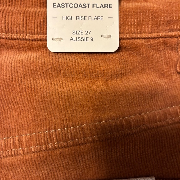 Rolla’s east coast Cord flare 27/31 HI Rise in Rust - Picture 2 of 4